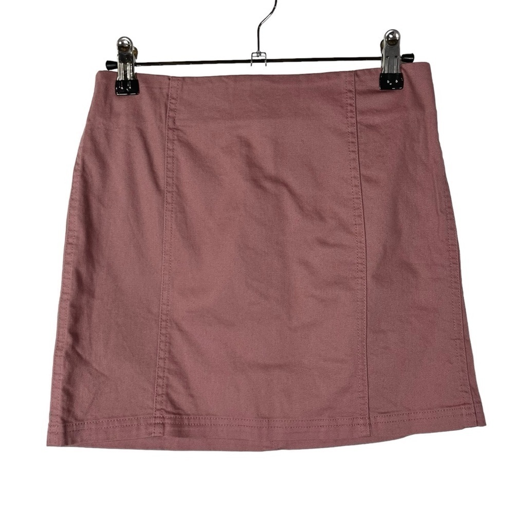 Tilly's White Fawn Mauve Pink Mini Skirt‎ M